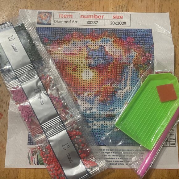 Wolf Waterfall diamond painting - Picture 1 of 3